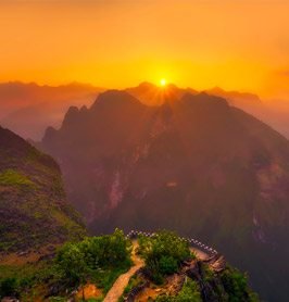 Sonnenuntergang in Vietnam